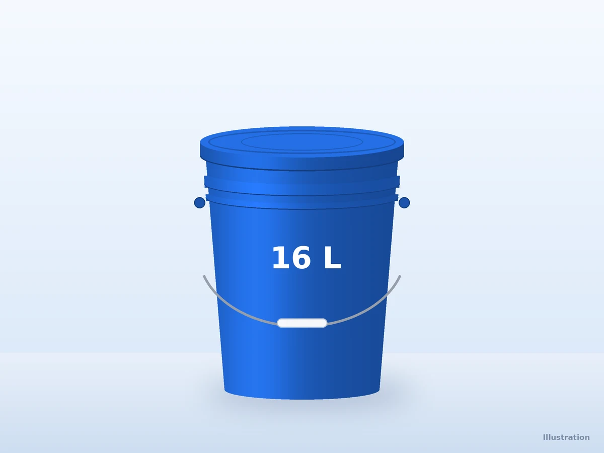 16 Litre Plastic Bucket with Lid — Bulk & wholesale