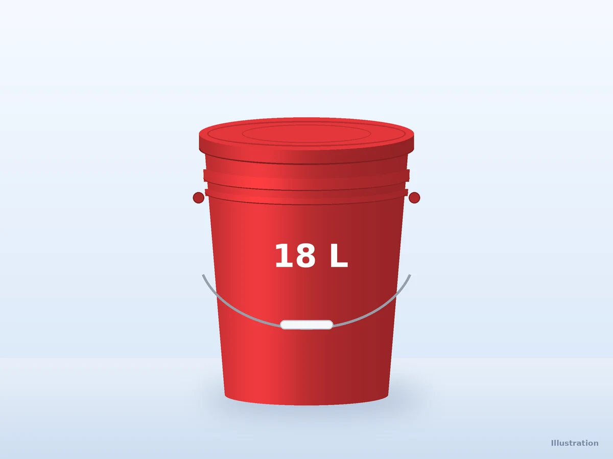 18 Litre Plastic Bucket with Lid — Bulk & wholesale