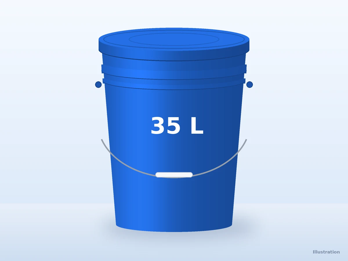 35 Litre Plastic Bucket with Lid — Bulk & wholesale