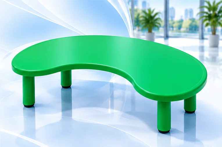 Kidney-shaped kids table in Ajman